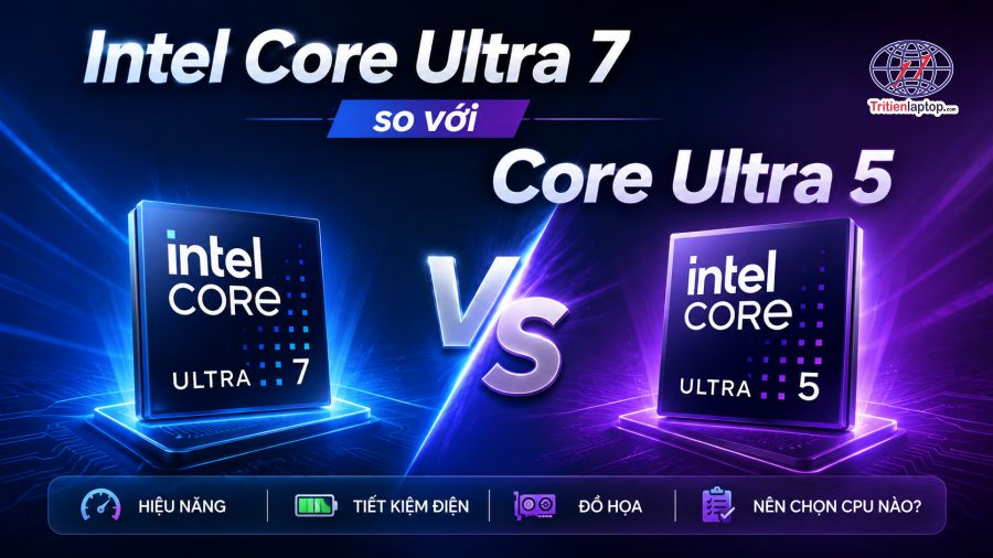 Intel Core Ultra 7 vs Core Ultra 5: Nên chọn chip nào cho laptop năm 2026? 10 Intel Core Ultra 7 vs Core Ultra 5: Laptop nào nên mua năm 2026?