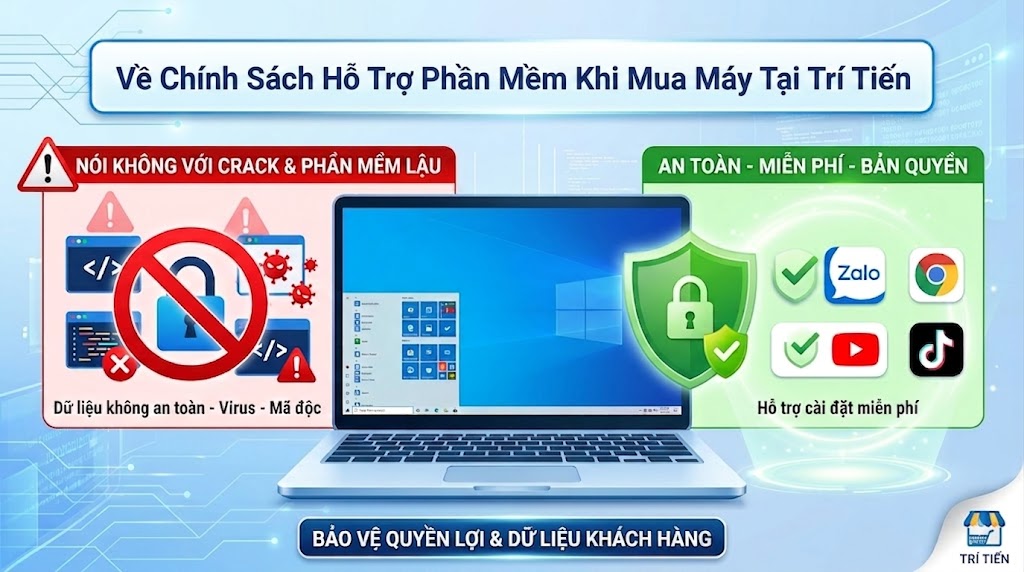 [THÔNG BÁO] VỀ CHÍNH SÁCH HỖ TRỢ PHẦN MỀM TRỌN ĐỜI TẠI TRÍ TIẾN