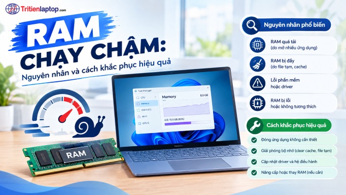 RAM chạy chậm: Nguyên nhân và cách khắc phục hiệu quả