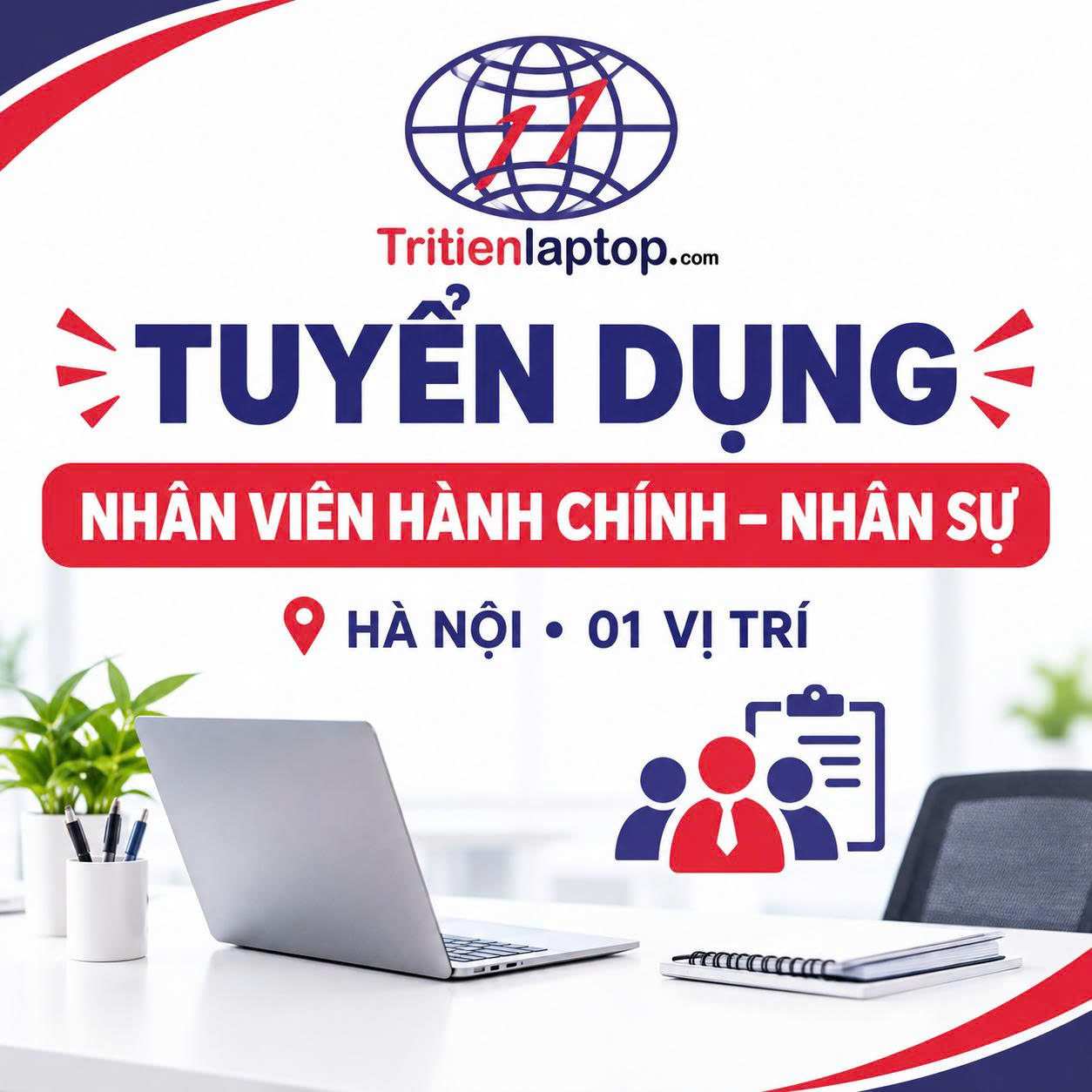 Trí Tiến Laptop tuyển nhân viên Hành chính nhân sự